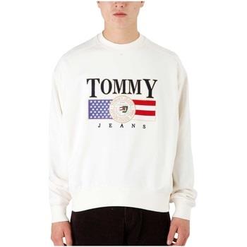 Sweat-shirt Tommy Jeans Sweat homme Ref 58745 YBH Blanc