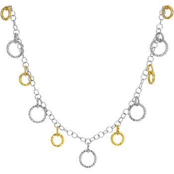 Collier Orusbijoux Collier Bicolore Avec Pampilles Cercles