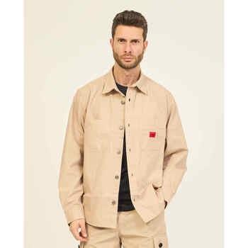 Chemise BOSS Surchemise oversize homme en sergé de coton