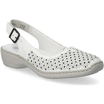 Sandales Rieker white casual part-open sandals