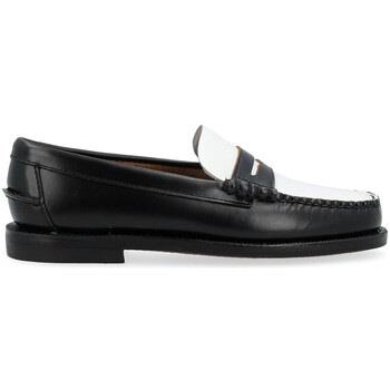 Mocassins Sebago Mocassin Classic Dan noir et blanc