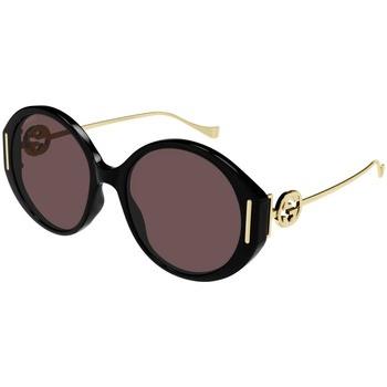 Lunettes de soleil Gucci GG1202S Lunettes de soleil, Noir/Marron, 57 m...