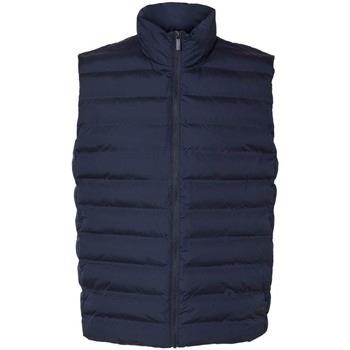 Doudounes Selected Barry Quilted Gilet Sky Captain