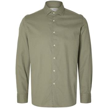 Chemise Selected Regbond Regular Fit Overhemd Vetiver