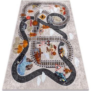 Tapis Rugsx Tapis lavable JUNIOR 51986.803 Voies ferrées, loc 120x170 ...