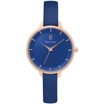 Montre Pierre Lannier DELICE Cadran Bleu Bracelet Cuir Bleu