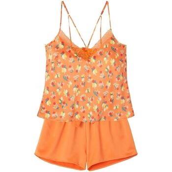 Pyjamas / Chemises de nuit Pomm'poire Top+short imprimé orange Nouméa