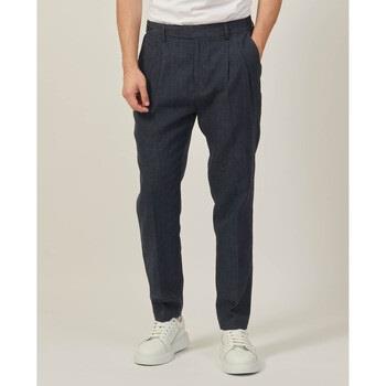 Pantalon Gazzarrini Pantalon avec plis en lin