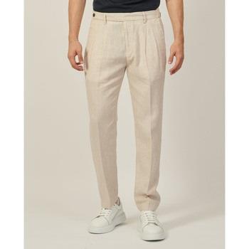 Pantalon Gazzarrini Pantalon avec plis en lin