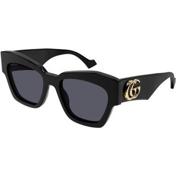 Lunettes de soleil Gucci GG1422S Lunettes de soleil, Noir/Gris, 55 mm