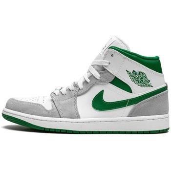 Baskets Nike Air Jordan 1 Mid Grey Green