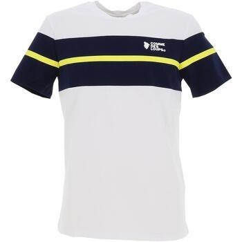 T-shirt Comme Des Loups Wimbledon navy white yellow tee