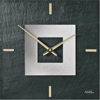 Horloges Ams 9525, Quartz, Noire, Analogique, Modern