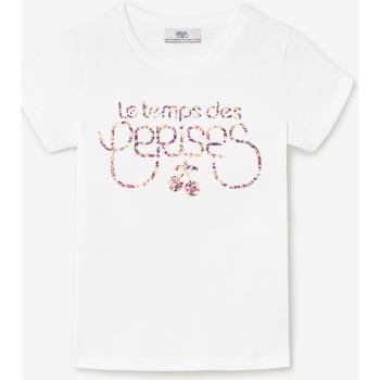 T-shirt enfant Le Temps des Cerises T-shirt wandagi blanc imprimé