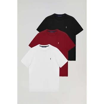 T-shirt Polo Club PACK - 3 RIGBY GO T-SHIRT B W-B-G