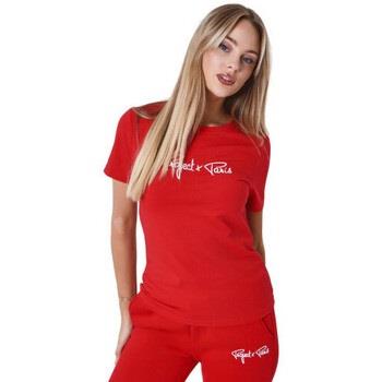 T-shirt Project X Paris Tee shirt femme Paris rouge F221121 RDW