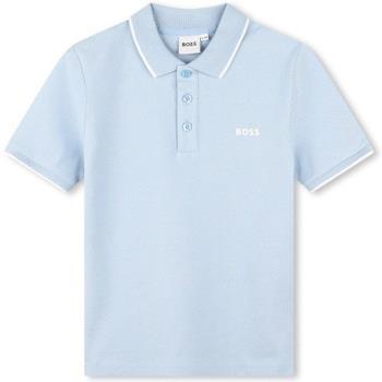 T-shirt enfant BOSS Polo junior bleu clair J50704/783