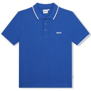 T-shirt enfant BOSS Polo junior bleu éléctrique J50704/872