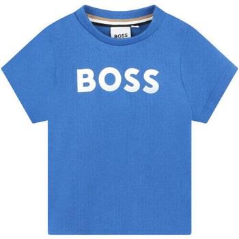 T-shirt enfant BOSS Tee shirt Junior bleu éléctrique J50718/872