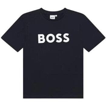 T-shirt enfant BOSS Tee shirt Junior bleu marine J25P24/849