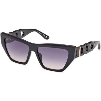 Lunettes de soleil Guess GU00111 Lunettes de soleil, Noir/Fumée, 56 mm