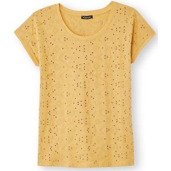 T-shirt Daxon by - Tee-shirt manches T broderie anglaise