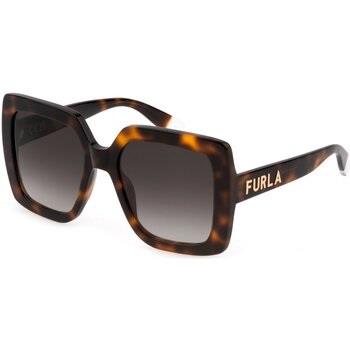 Lunettes de soleil Furla SFU685 Lunettes de soleil, Havana/Marron, 54 ...