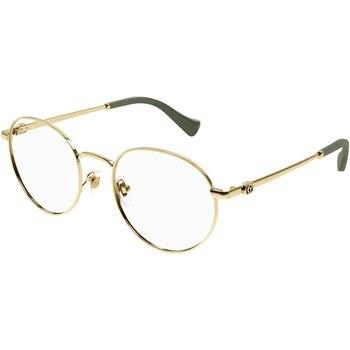 Lunettes de soleil Gucci GG1594O Cadres Optiques, Or/Transparent, 52 m...