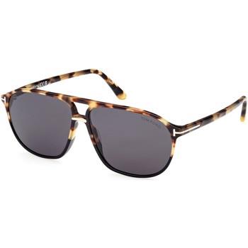 Lunettes de soleil Tom Ford FT1026 BRUCE Lunettes de soleil, Noir / Ha...