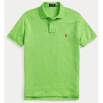 T-shirt Ralph Lauren Polo cintré vert en coton piqué