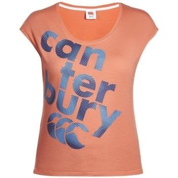 T-shirt Canterbury T-SHIRT RUGBY FEMME - LOGO TEX
