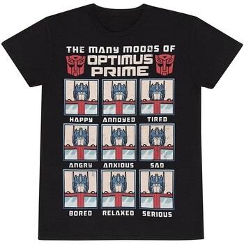 T-shirt Transformers Many Moods Of Optimus Prime