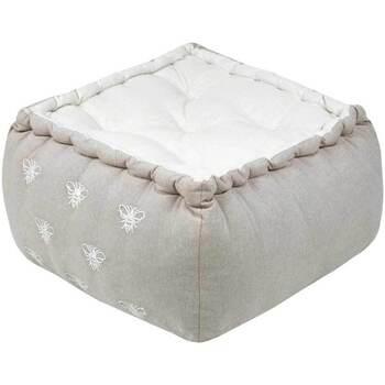 Coussins Stof Coussin pouf de sol Abeilles en coton 40 cm