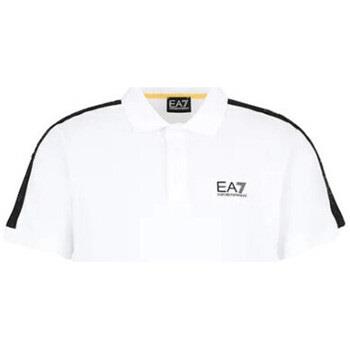 T-shirt Emporio Armani EA7 Polo homme Armani blanc 3DPF23 PJ02Z 1100