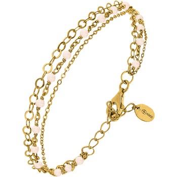 Bracelets Orusbijoux Bracelet Argent Doré Triple Chaine Petite Perles ...