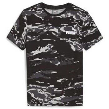 T-shirt enfant Puma TEE SHIRTCAMO JR - Noir - 128