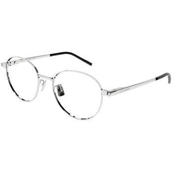 Lunettes de soleil Saint Laurent SL 532 Cadres Optiques, Argent, 51 mm