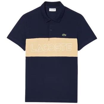 T-shirt Lacoste POLO BLEU MARINE COLOR BLOCK - MARINE/CROISSANT - 5