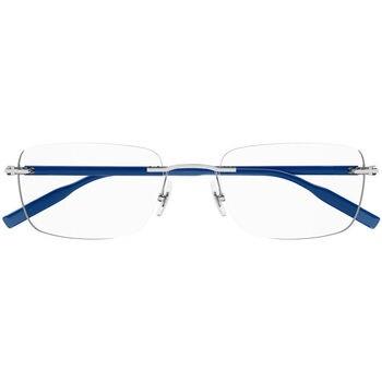 Lunettes de soleil Montblanc MB0221O Cadres Optiques, Argent, 59 mm