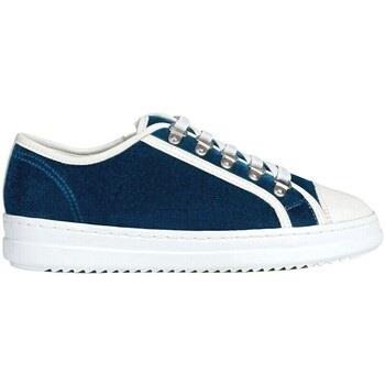 Baskets Geox SNEAKER D PONTOISE VELLUTO CON ZIP LATERALE