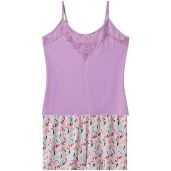 Pyjamas / Chemises de nuit Pomm'poire Top + short lilas Entracte