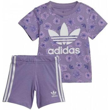 Ensembles de survêtement adidas ic8758_short_tee_set_viola