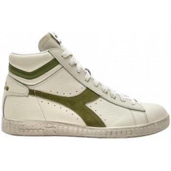 Baskets montantes Diadora game_l_high_waxed_suede_pop_biancoverde