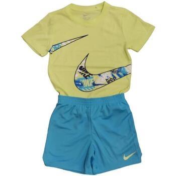 Ensembles de survêtement Nike 86k868-f85_completo_kids_verdeceleste