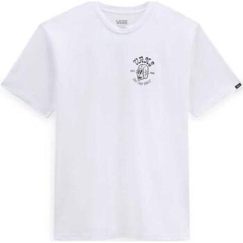 T-shirt Vans vn00003_shaken_skull_bianco