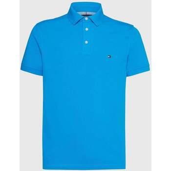 T-shirt Tommy Hilfiger Polo ajusté bleu en coton bio