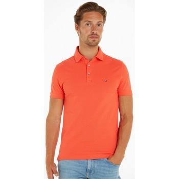 T-shirt Tommy Hilfiger Polo ajusté orange en coton bio