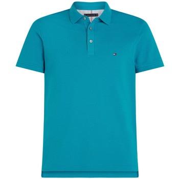 T-shirt Tommy Hilfiger Polo ajusté bleu en coton bio