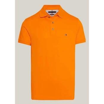 T-shirt Tommy Hilfiger Polo ajusté orange en coton bio