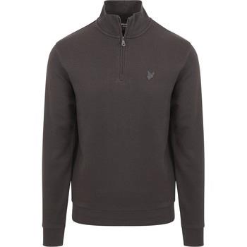 Sweat-shirt Lyle And Scott Lyle Scott Half Zip Pull Tonal Antraciet